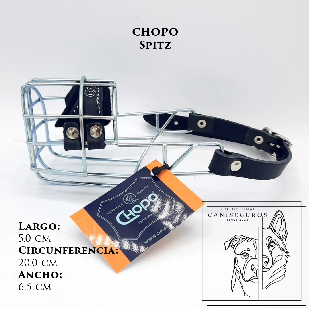Bozal de alambre CHOPO Spitz Hembra/Macho – CANISEGUROS