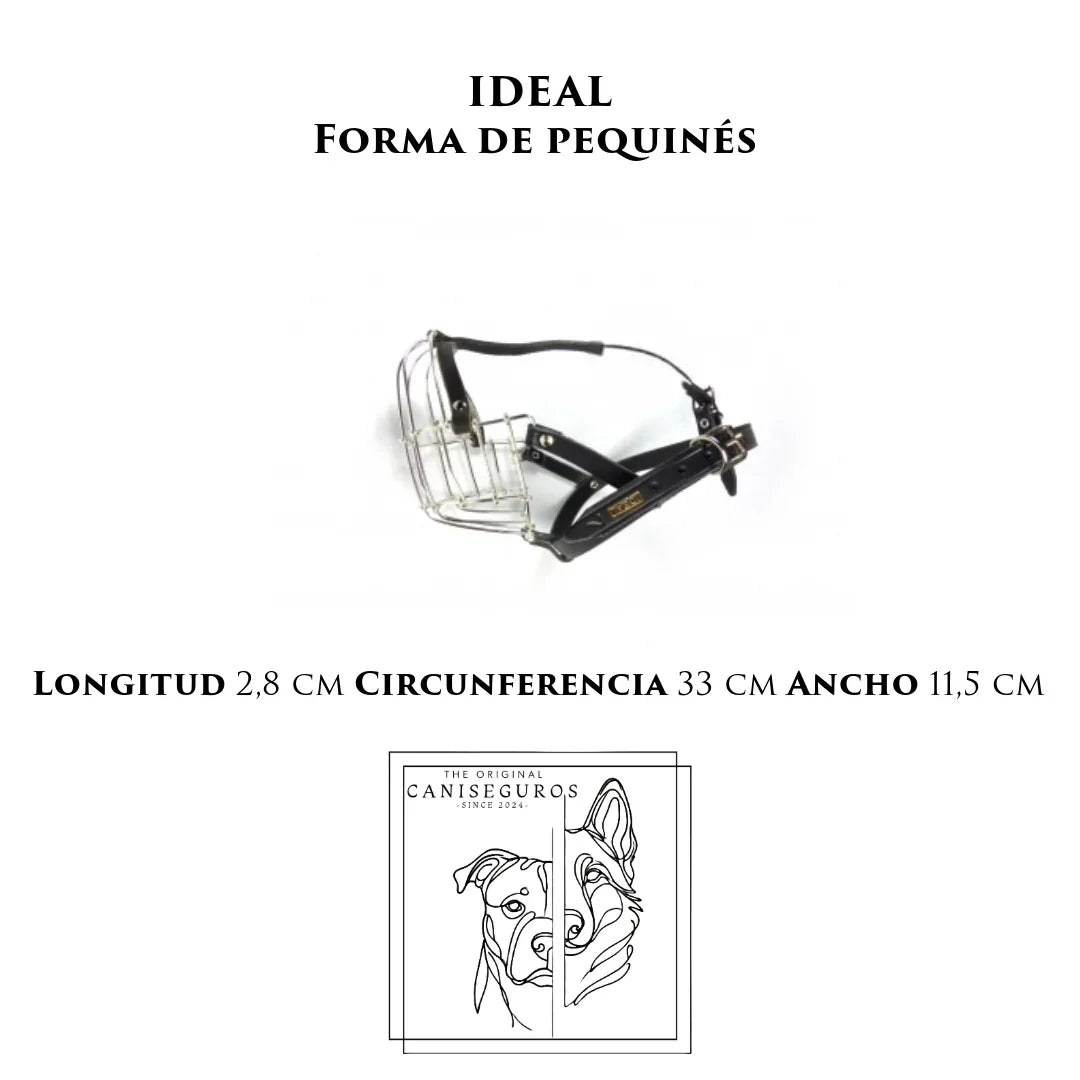 Bozal de alambre IDEAL Forma de Pequines 7 – CANISEGUROS