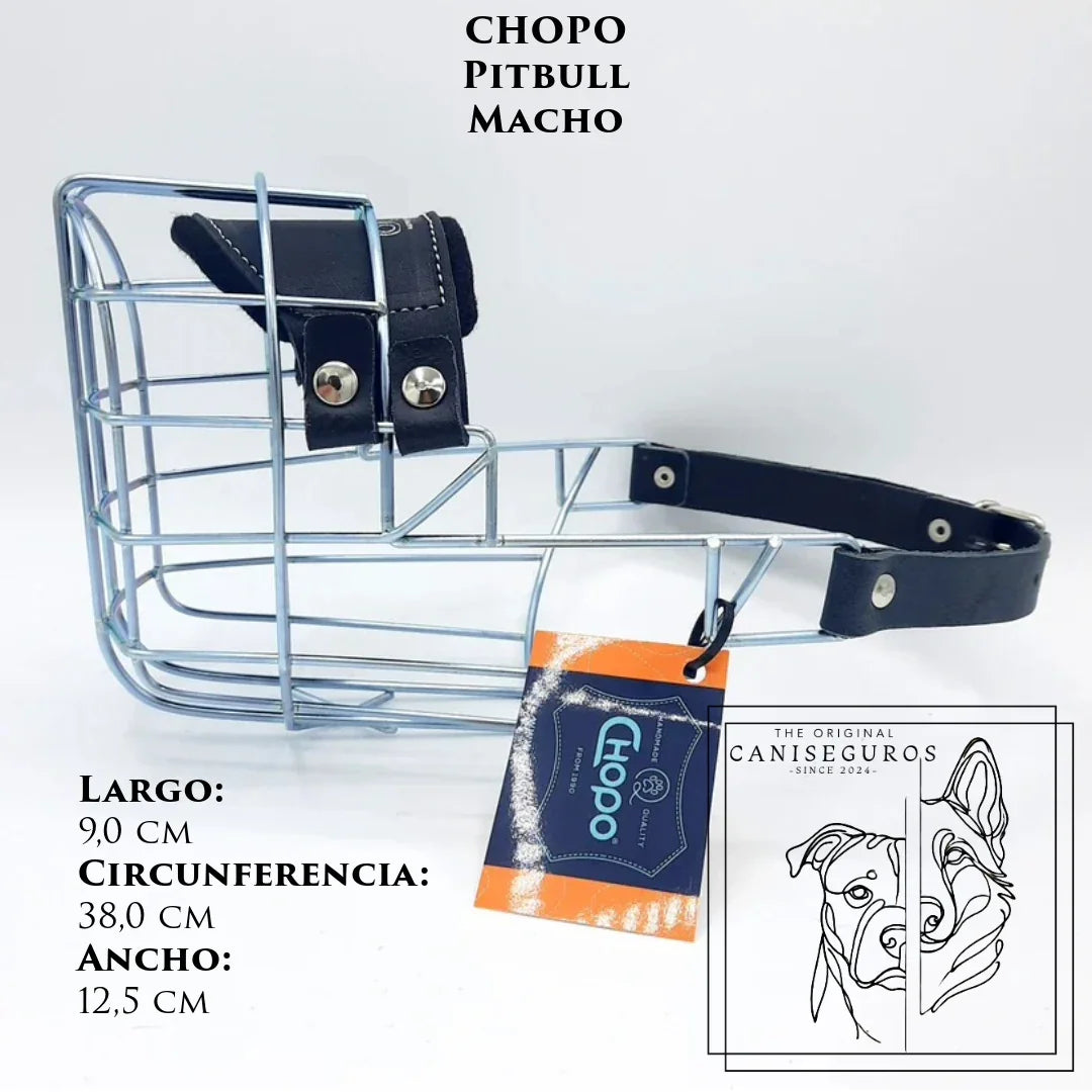 Bozal de alambre CHOPO Pitbull Macho – CANISEGUROS