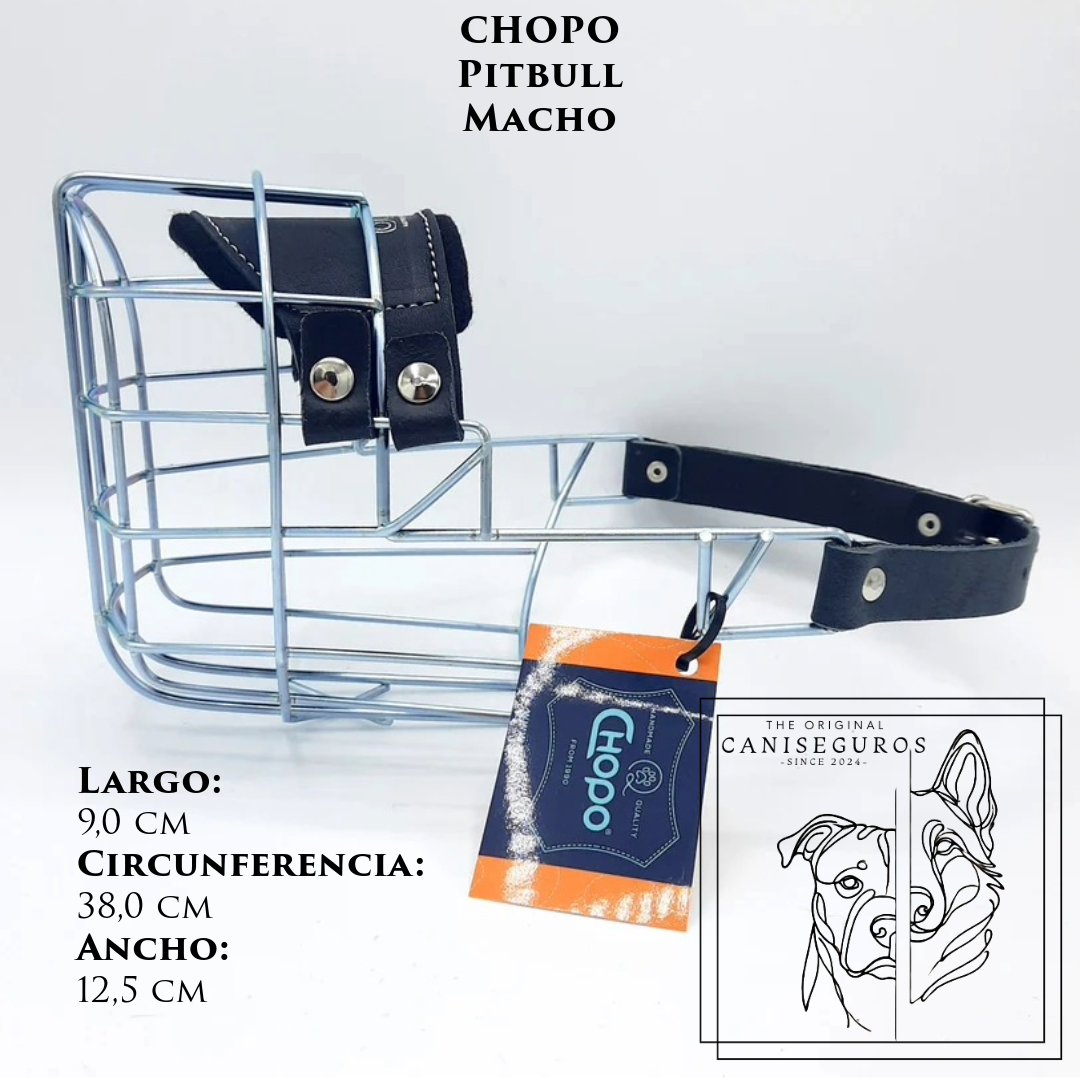 Bozal de alambre CHOPO Pitbull Macho – CANISEGUROS