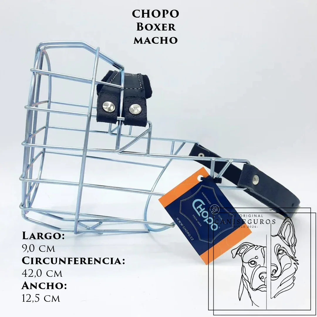 Bozal de alambre CHOPO Bóxer Macho – CANISEGUROS