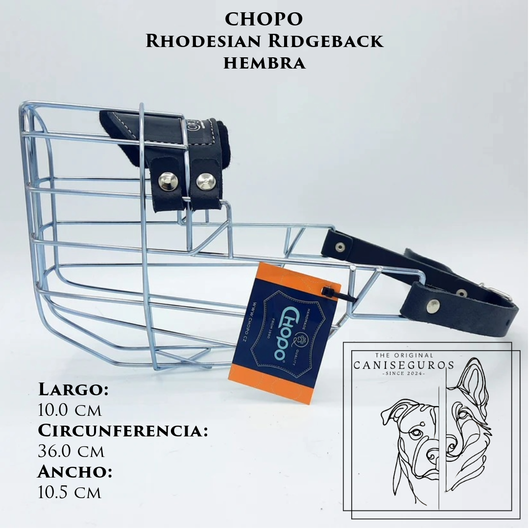 Bozal de alambre CHOPO Ridgeback Hembra – CANISEGUROS