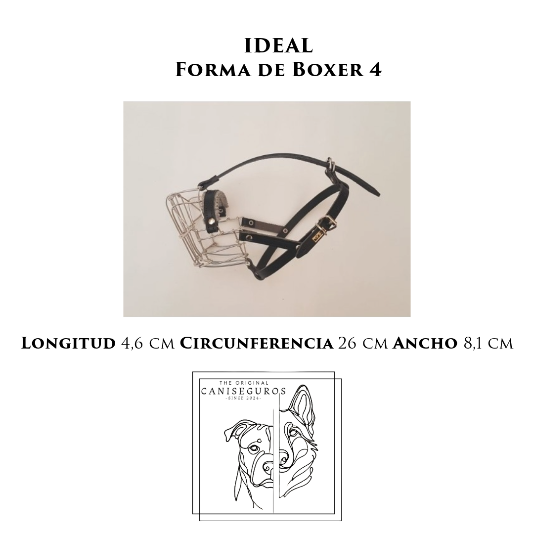 Bozal de alambre IDEAL Forma de Boxer 4 – CANISEGUROS