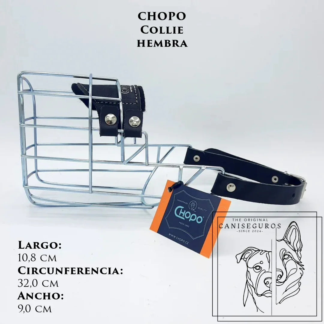 Bozal de alambre CHOPO Collie Hembra – CANISEGUROS