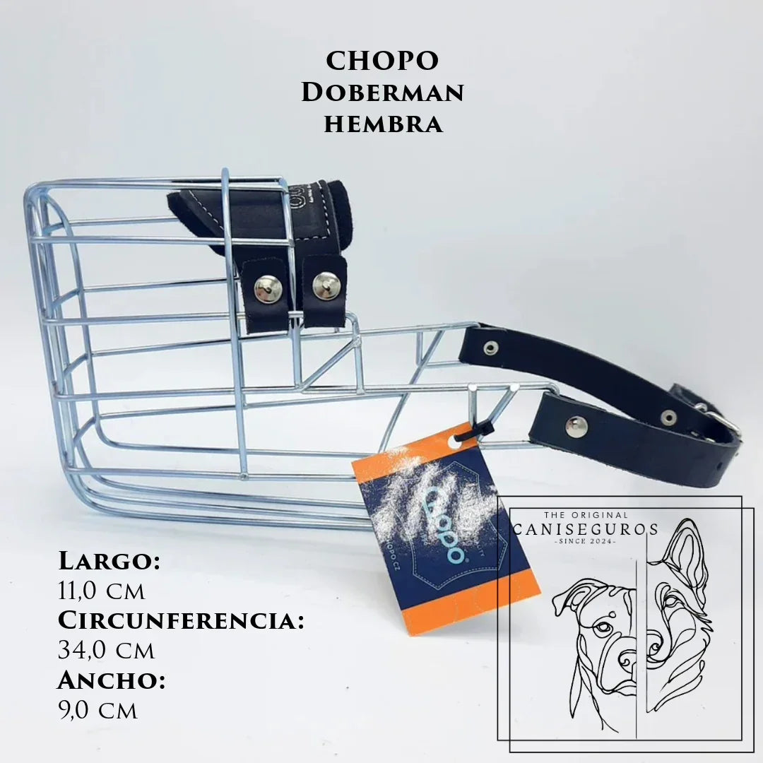 Bozal de alambre CHOPO Dóberman Hembra – CANISEGUROS