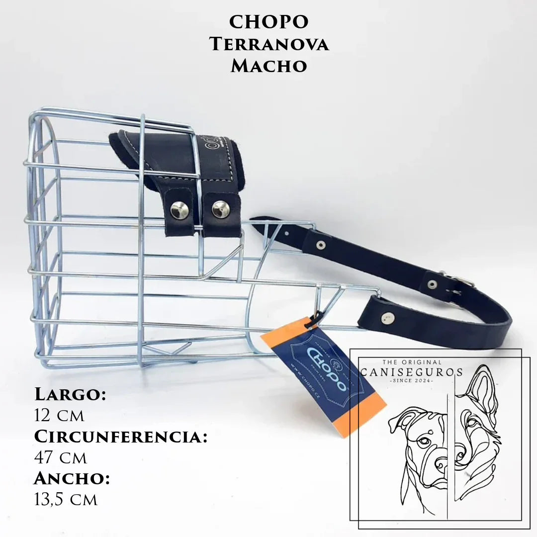 Bozal de alambre CHOPO Terranova Macho – CANISEGUROS