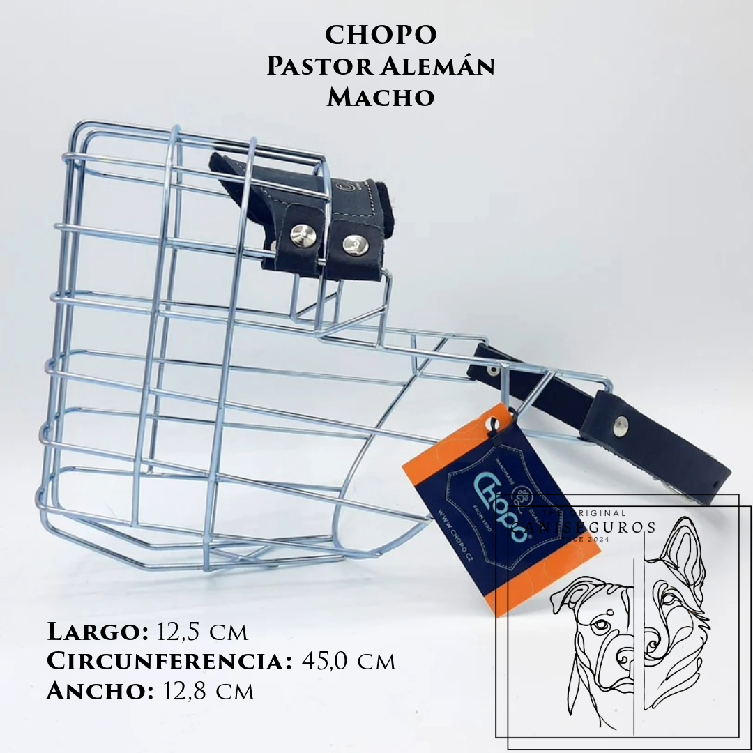 Bozal de alambre CHOPO Pastor Alemán Macho – CANISEGUROS