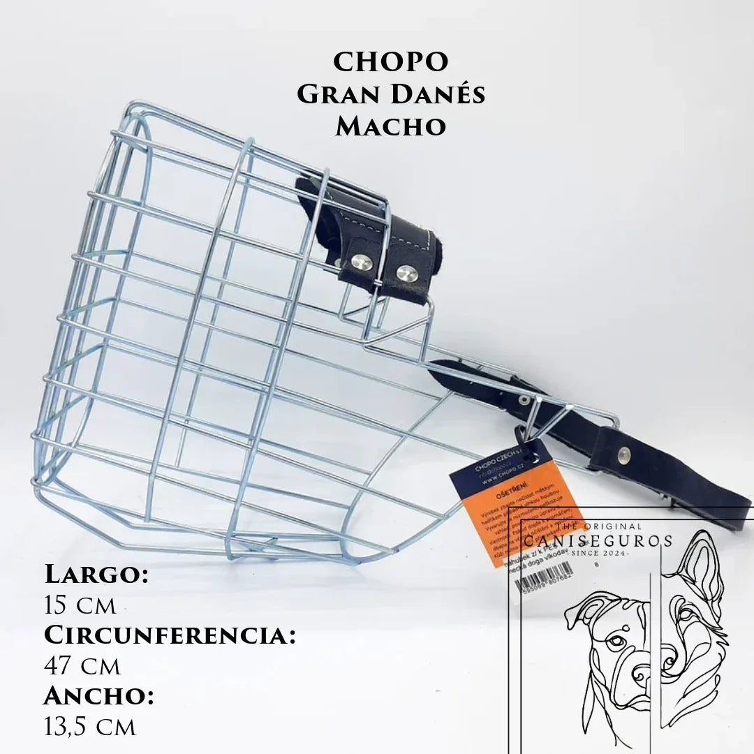 Bozal de alambre CHOPO Gran Danés Macho – CANISEGUROS