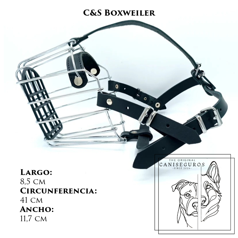 Bozal de alambre Chick & Scharf – C&S Boxweiler – CANISEGUROS