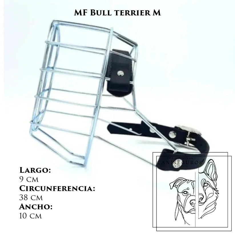 Bozal de alambre MF Bullterrier M – CANISEGUROS