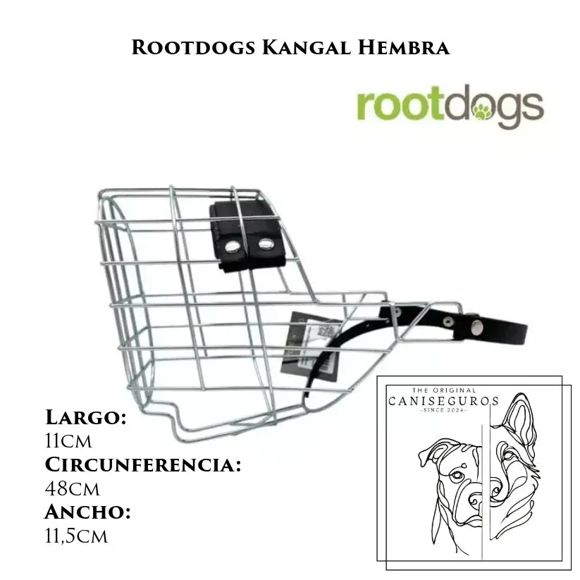 Bozal de alambre Rootdogs Kangal hembra – CANISEGUROS