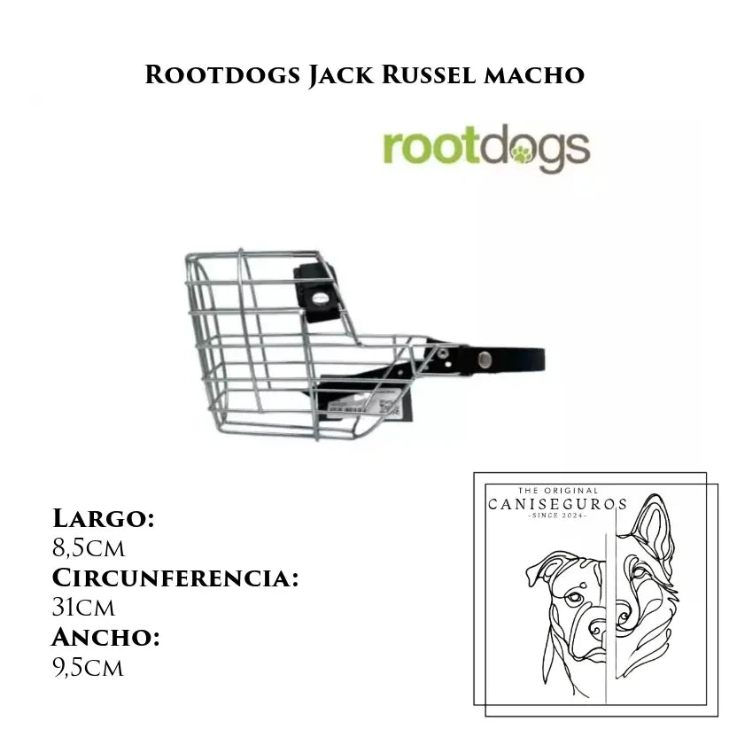 Bozal de alambre Rootdogs Jack Russell macho – CANISEGUROS