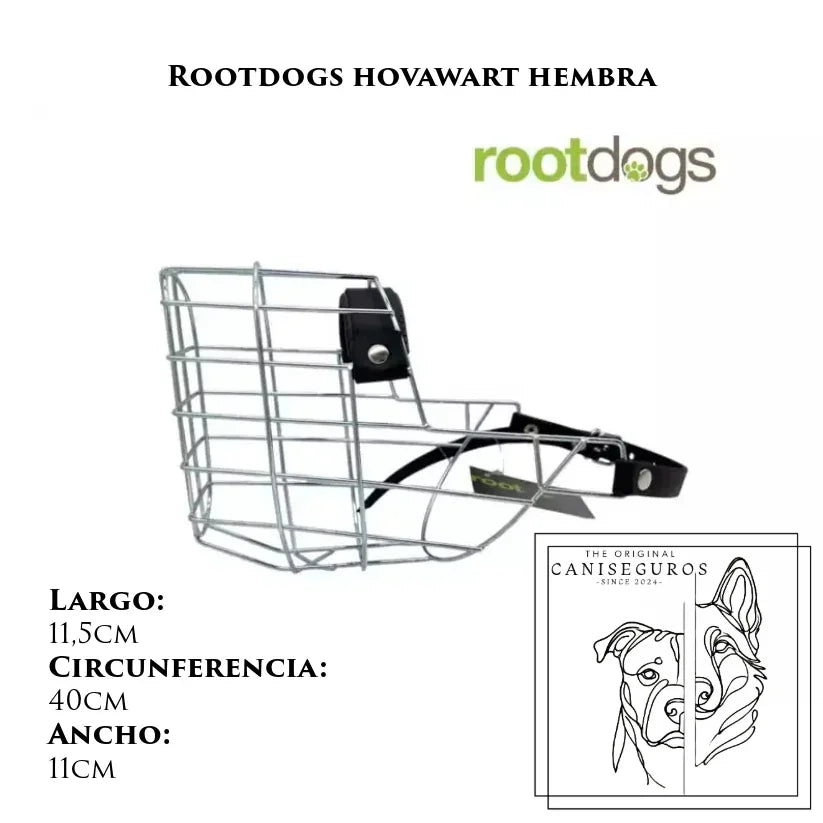 Bozal de alambre Rootdogs Hovawart hembra – CANISEGUROS