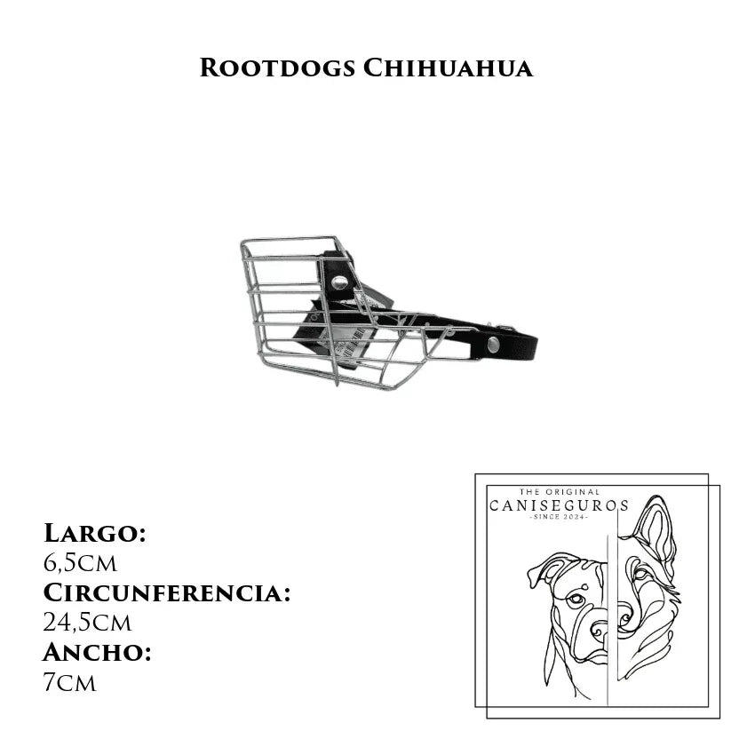 Bozal de alambre Rootdogs Chihuahua macho – CANISEGUROS