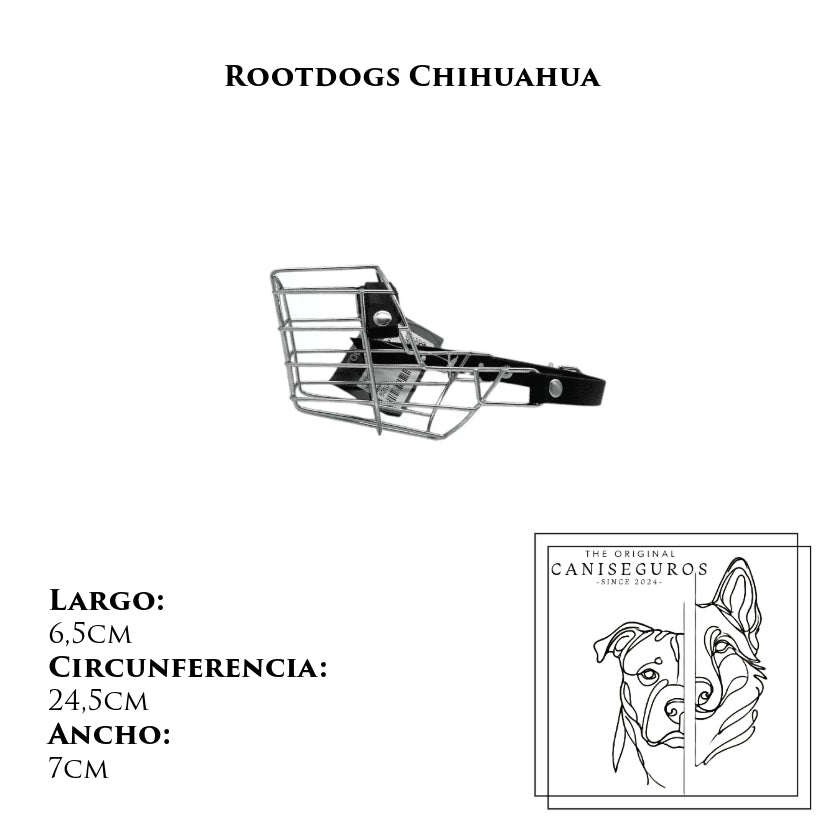 Bozal de alambre Rootdogs Chihuahua macho – CANISEGUROS