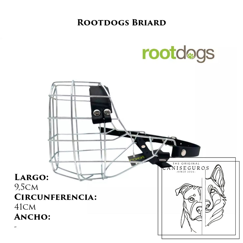 Bozal de alambre Rootdogs Briard – CANISEGUROS