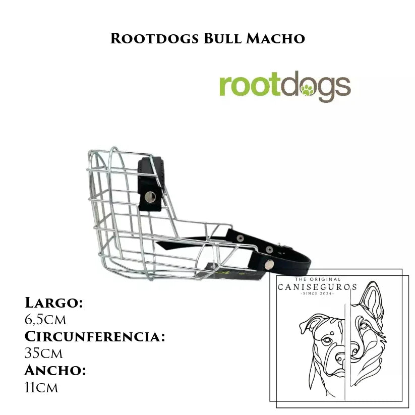 Bozal de alambre Rootdogs Bully macho – CANISEGUROS