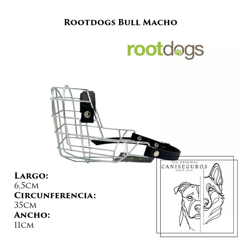 Bozal de alambre Rootdogs Bully macho – CANISEGUROS