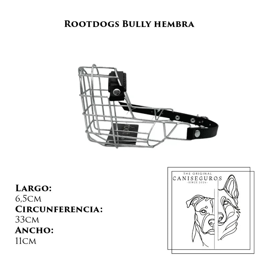 Bozal de alambre Rootdogs Bully hembra – CANISEGUROS