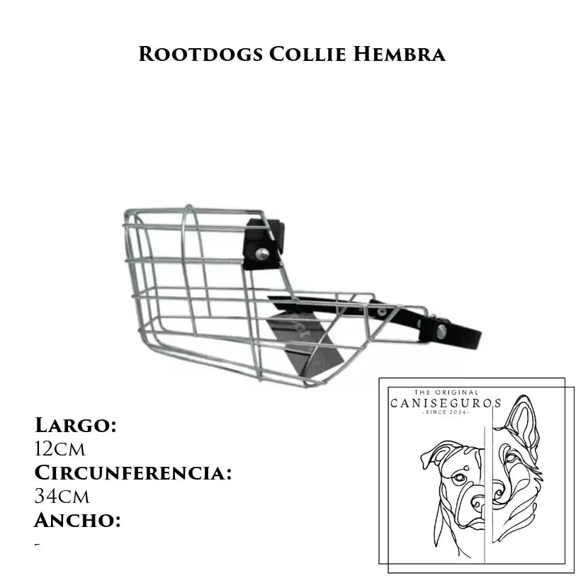 Bozal de alambre Rootdogs Collie hembra – CANISEGUROS