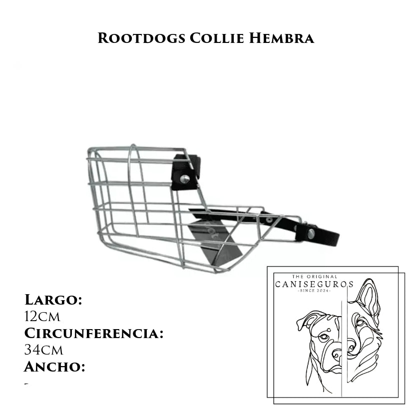 Bozal de alambre Rootdogs Collie hembra – CANISEGUROS