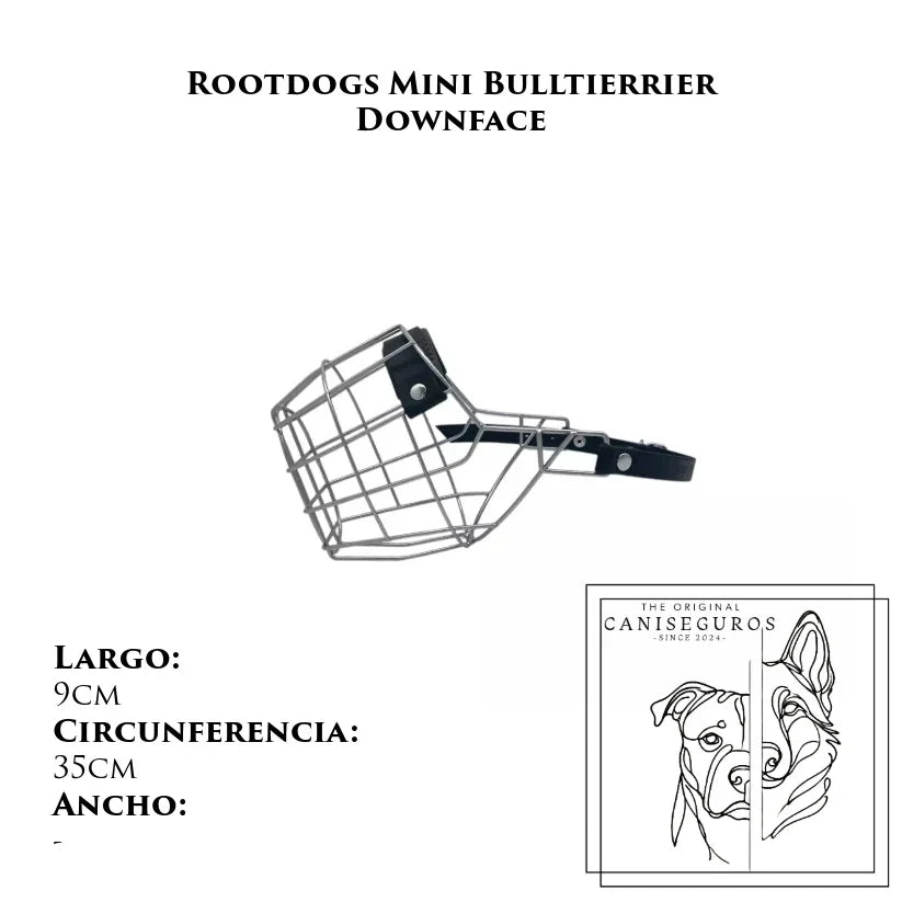 Bozal de alambre Rootdogs Minibullterrier Downface – CANISEGUROS