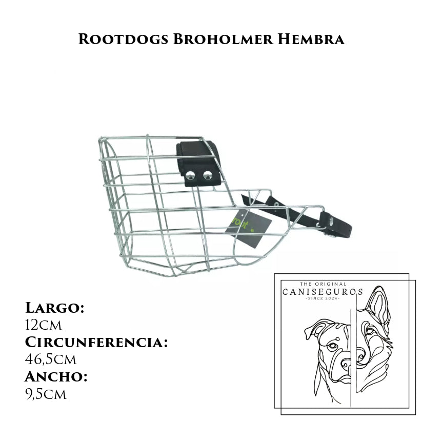 Bozal de alambre Rootdogs Broholmer hembra – CANISEGUROS
