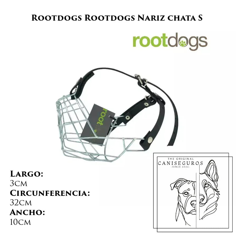 Bozal de alambre Rootdogs Nariz chata S – CANISEGUROS