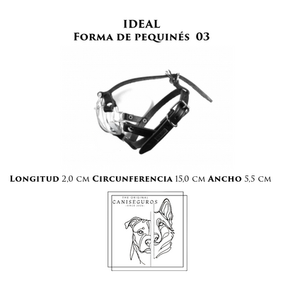 Bozal de alambre IDEAL Forma de Pequines 03 – CANISEGUROS