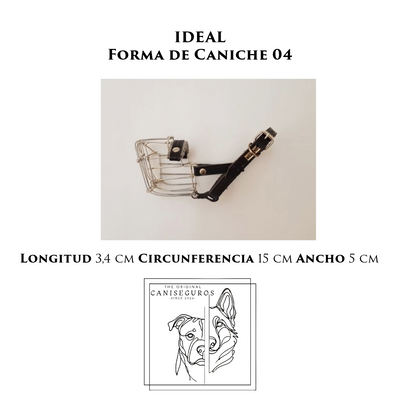 Bozal de alambre IDEAL Forma de Caniche 04 – CANISEGUROS