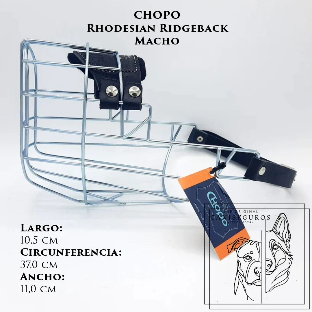 Bozal de alambre CHOPO Ridgeback Macho – CANISEGUROS