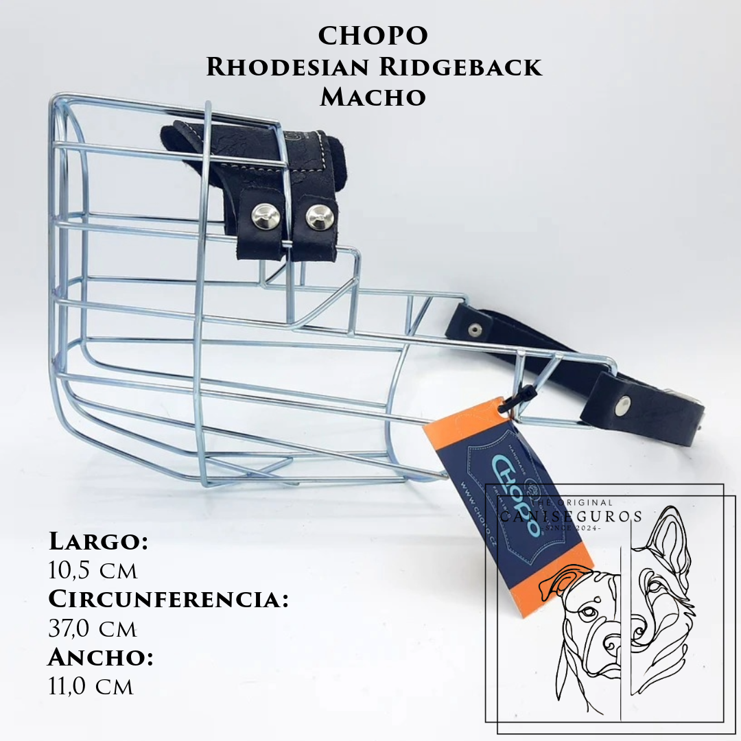 Bozal de alambre CHOPO Ridgeback Macho – CANISEGUROS