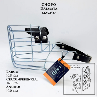 Bozal de alambre CHOPO Dálmata Macho – CANISEGUROS
