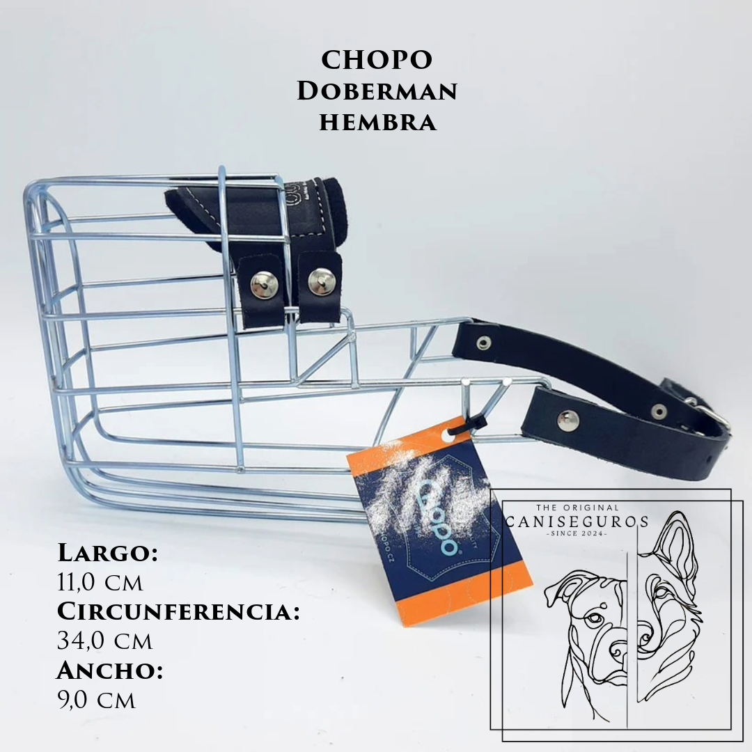 Bozal de alambre CHOPO Dóberman Hembra – CANISEGUROS