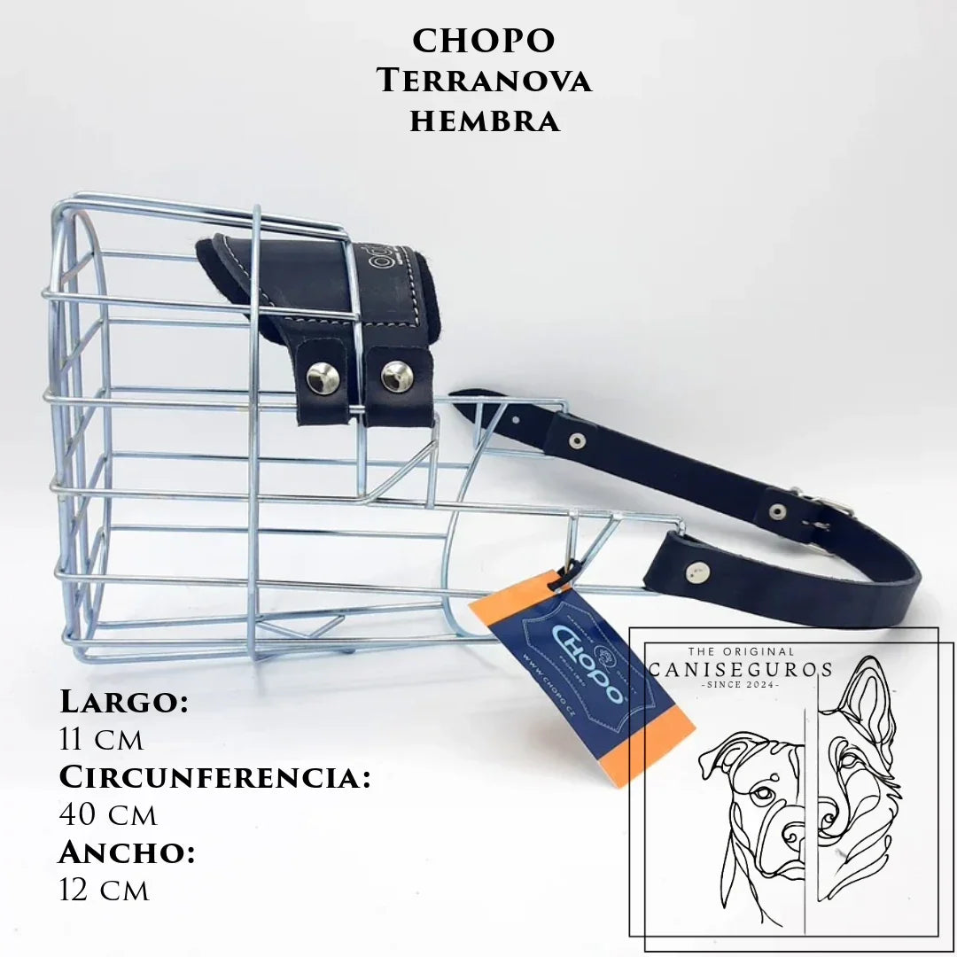 Bozal de alambre CHOPO Terranova Hembra – CANISEGUROS