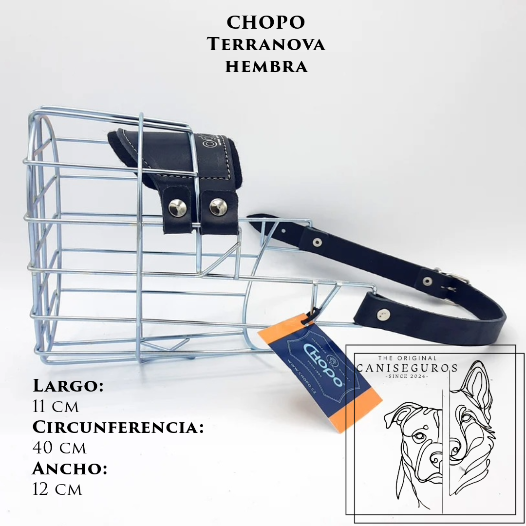 Bozal de alambre CHOPO Terranova Hembra – CANISEGUROS