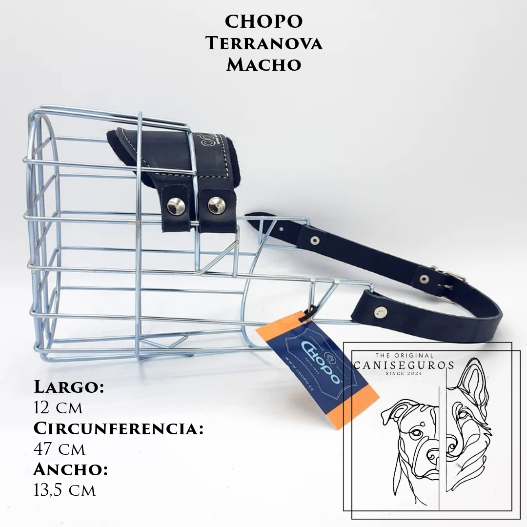 Bozal de alambre CHOPO Terranova Macho – CANISEGUROS