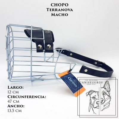 Bozal de alambre CHOPO Terranova Macho – CANISEGUROS