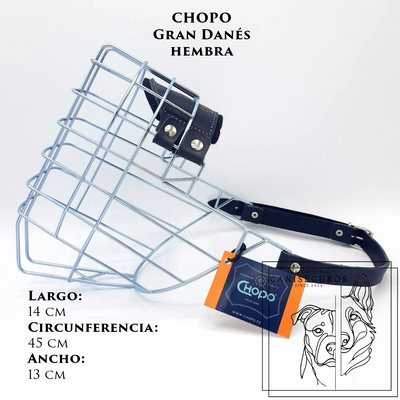 Bozal de alambre CHOPO Gran Danés Hembra – CANISEGUROS