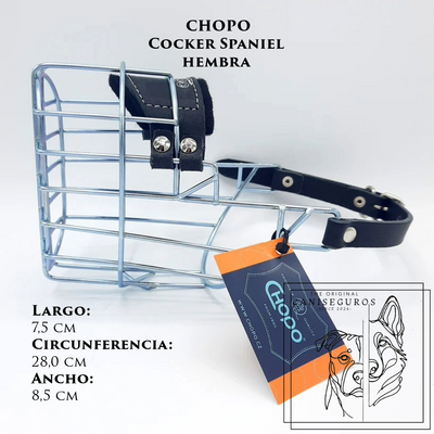 Bozal de alambre CHOPO Cocker Spaniel Hembra – CANISEGUROS