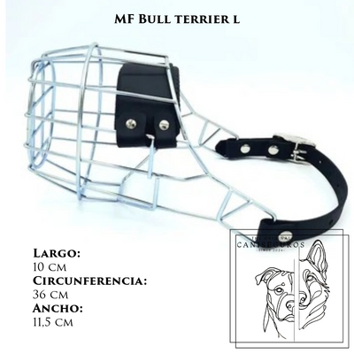 Bozal de alambre MF Bullterrier L – CANISEGUROS