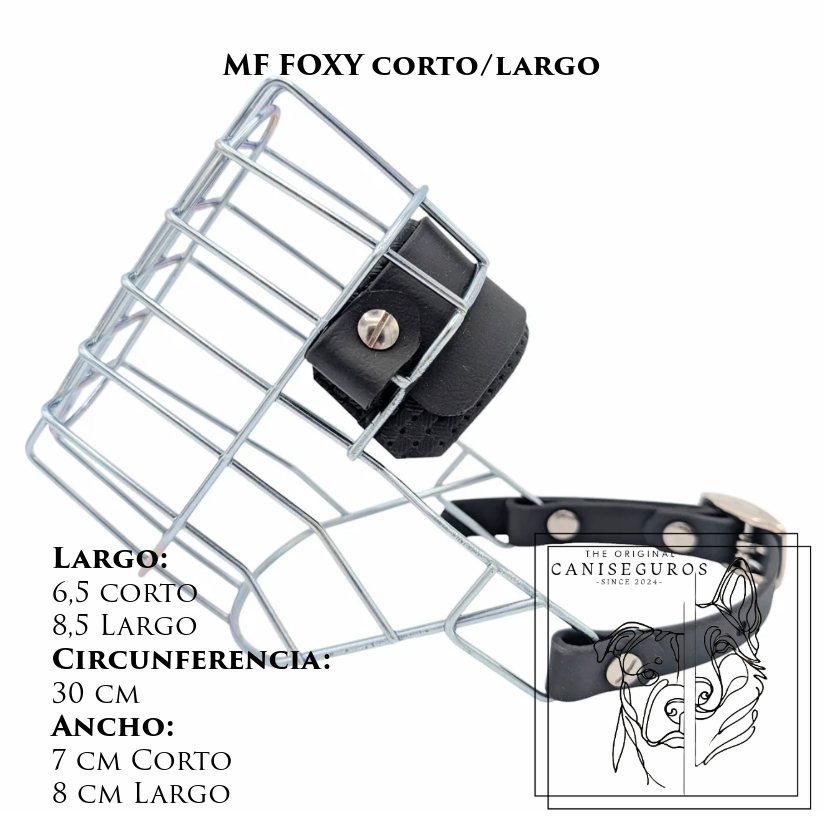 Bozal de alambre MF Foxy corto/largo – CANISEGUROS