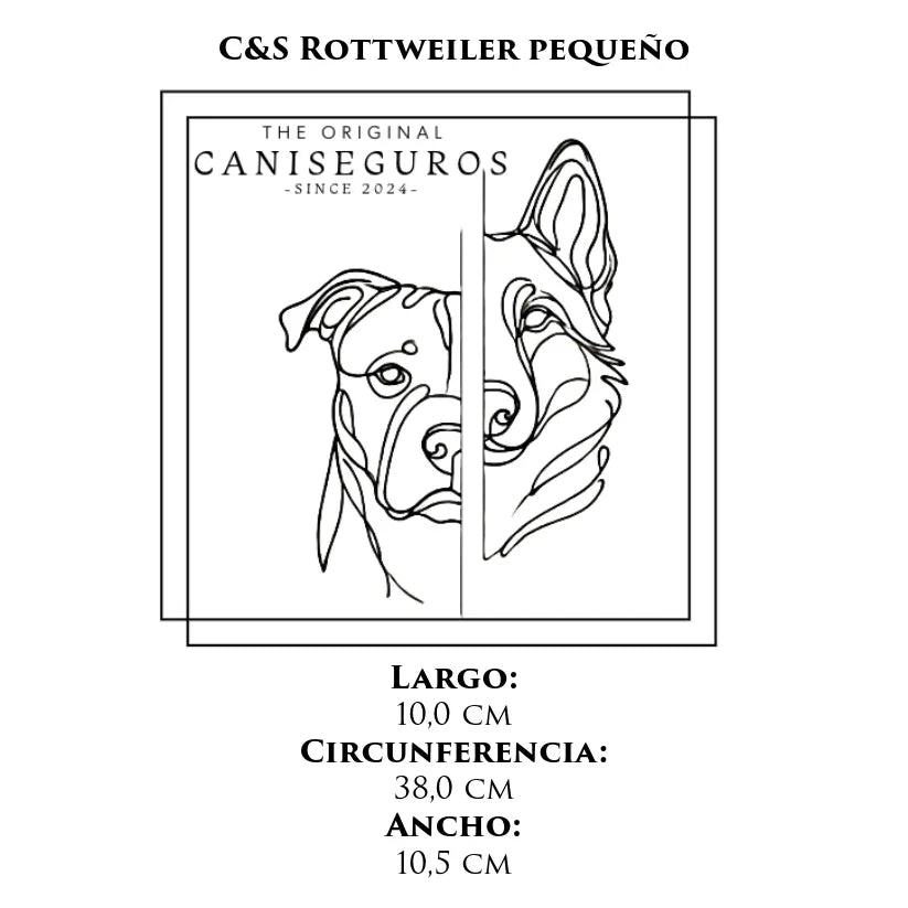 Bozal de alambre Chick & Scharf – C&S Rottweiler pequeño – CANISEGUROS