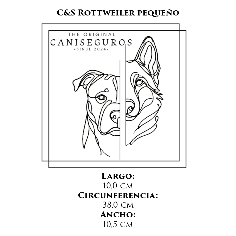 Bozal de alambre Chick & Scharf – C&S Rottweiler pequeño – CANISEGUROS