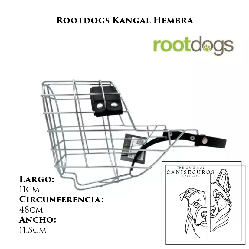 Bozal de alambre Rootdogs Kangal hembra – CANISEGUROS