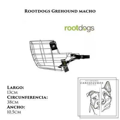 Bozal de alambre Rootdogs Grehound macho – CANISEGUROS