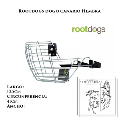 Bozal de alambre Rootdogs Dogo Canario hembra – CANISEGUROS