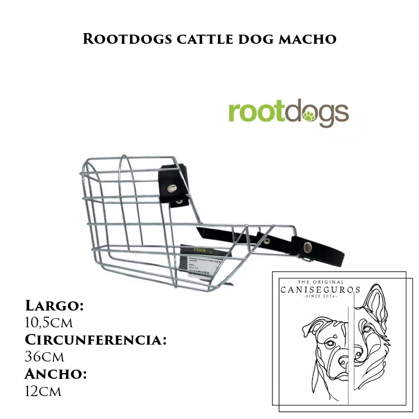 Bozal de alambre Rootdogs Cattle Dog macho – CANISEGUROS