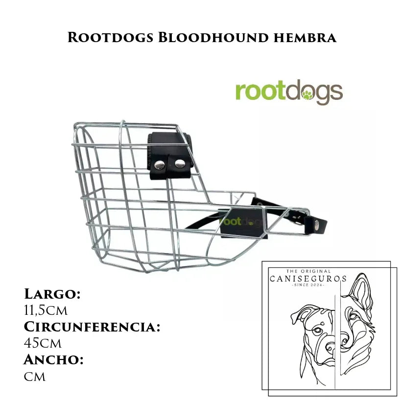 Bozal de alambre Rootdogs Bloodhound hembra – CANISEGUROS