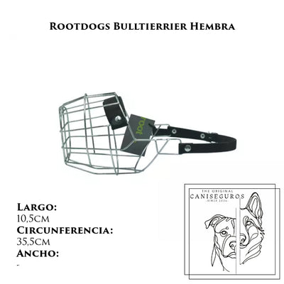 Bozal de alambre Rootdogs Bullterrier hembra – CANISEGUROS
